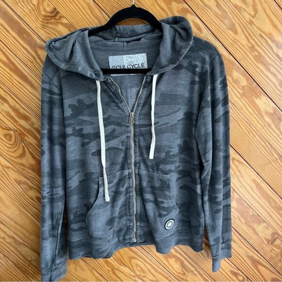 Soul Cycle Camo Zip Hoodie - Picture 1 of 5
